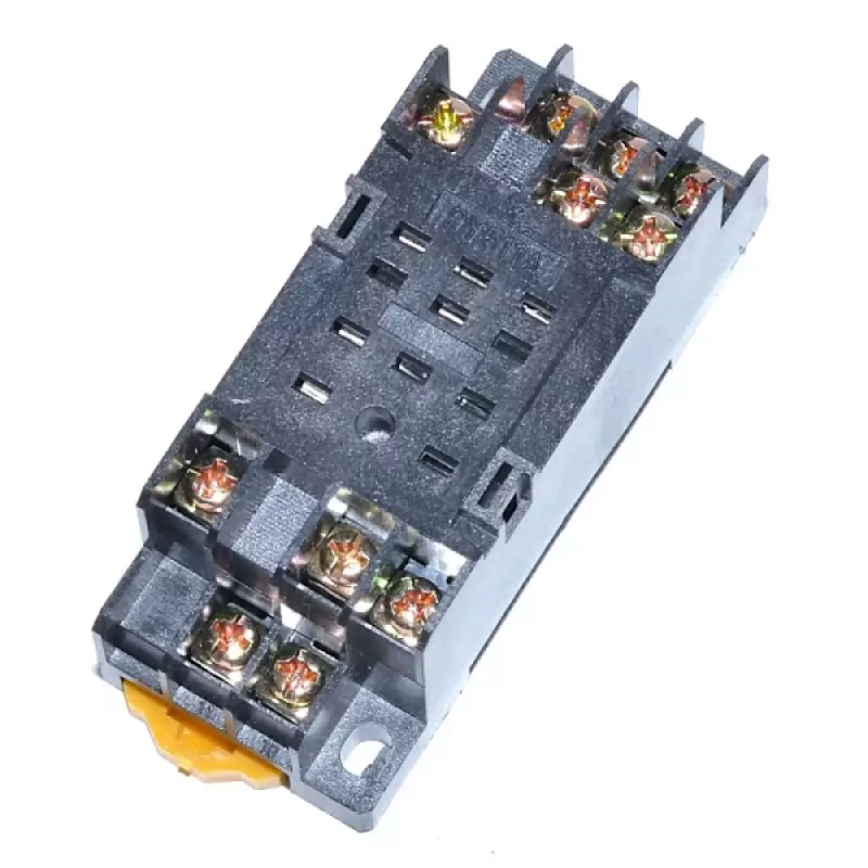 Releu 220v/5a 11pin cu soclu ,montare pe sina din,  pro-5E016 * 47603                                                                                                                                   