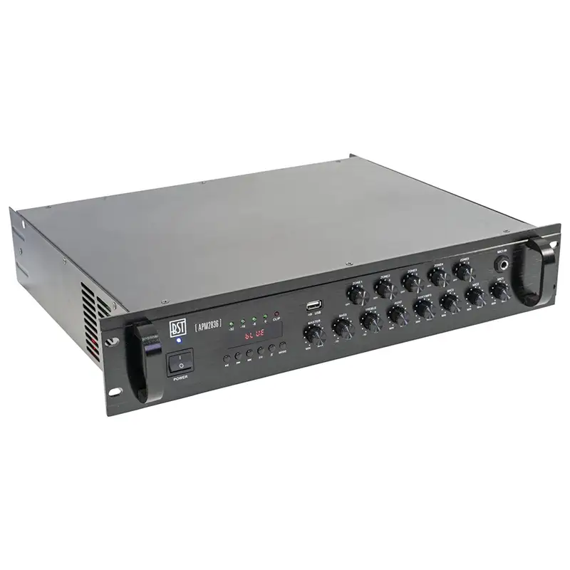 Mixer PA amplificat 100V / 350W , 5 zone , cu USB/Bluetooth/SD/FM APM2836