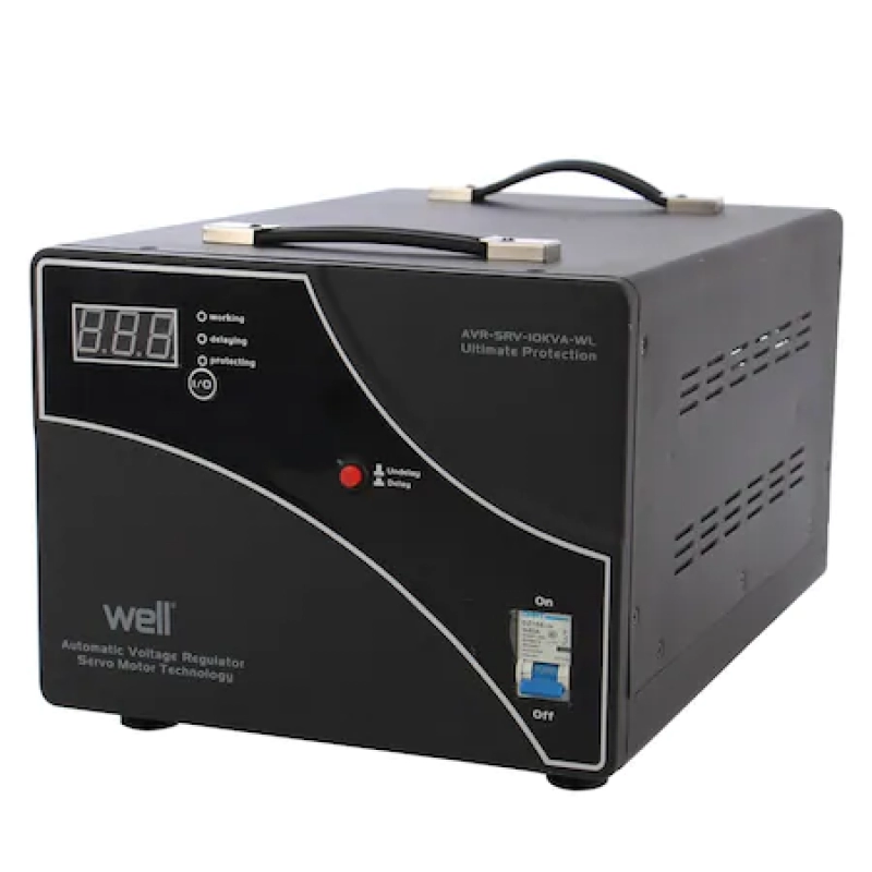 Stabilizator automat de tensiune 10000VA cu servomotor Constant  Well AVR-SRV-10kva.41493                                                                                                               