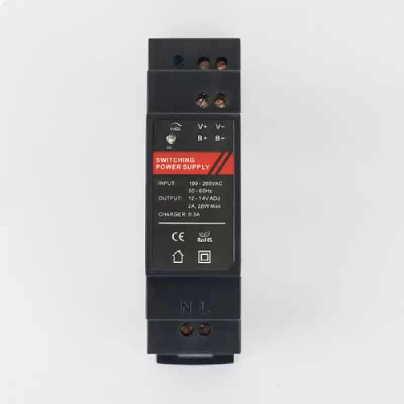Sursa alimentare 12v/2a cu Backup DR12024-01B cu prindere pe sina DIN * 47388                                                                                                                           