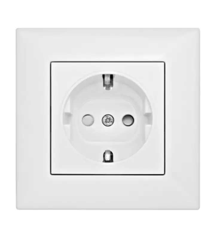 Priza simpla Schrack Vision50 EV106104 complet protectie pt copii incastrata * 47160                                                                                                                    