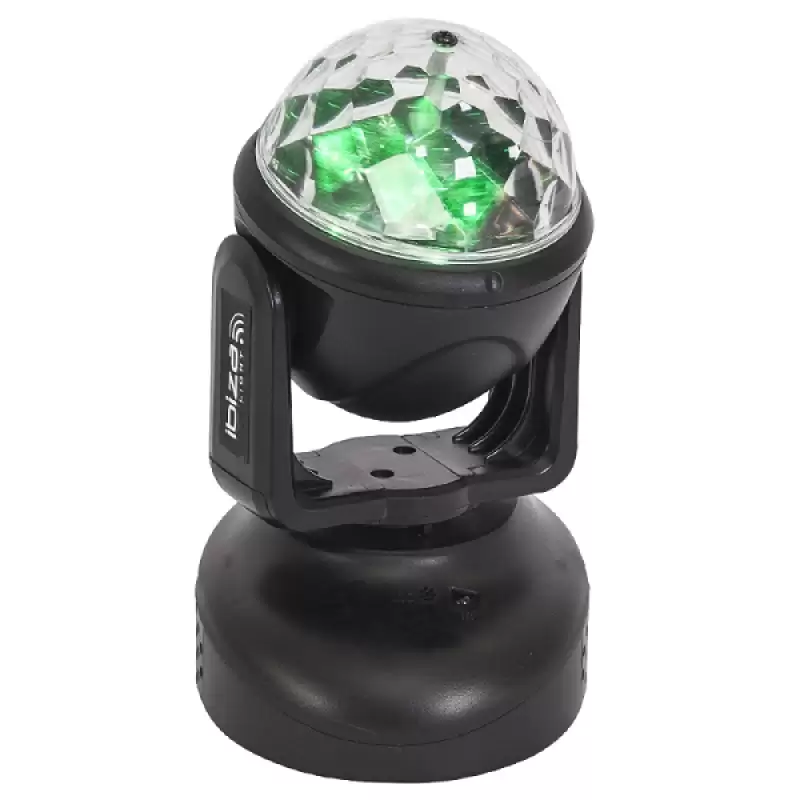 Mini Moving Head Led  RGB 6 led x 3w Ibiza LMH-ASTRO 47186                                                                                                                                              