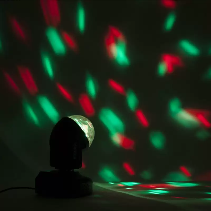 Mini Moving Head Led  RGB 6 led x 3w Ibiza LMH-ASTRO 47186                                                                                                                                              