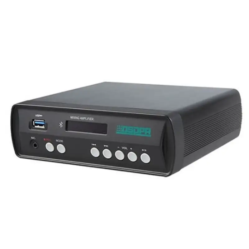 Amplificator cu mixer stereo 2x30W cu Bluetooth /USB/ SD, clasa D, intrare MIC/AUX, carcasa Aluminiu, DSPPA MINI60