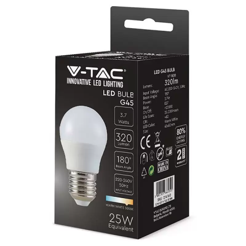 Bec Led E27 4w 3000k  tip filament balon mic transparent sku-214306 47624                                                                                                                               