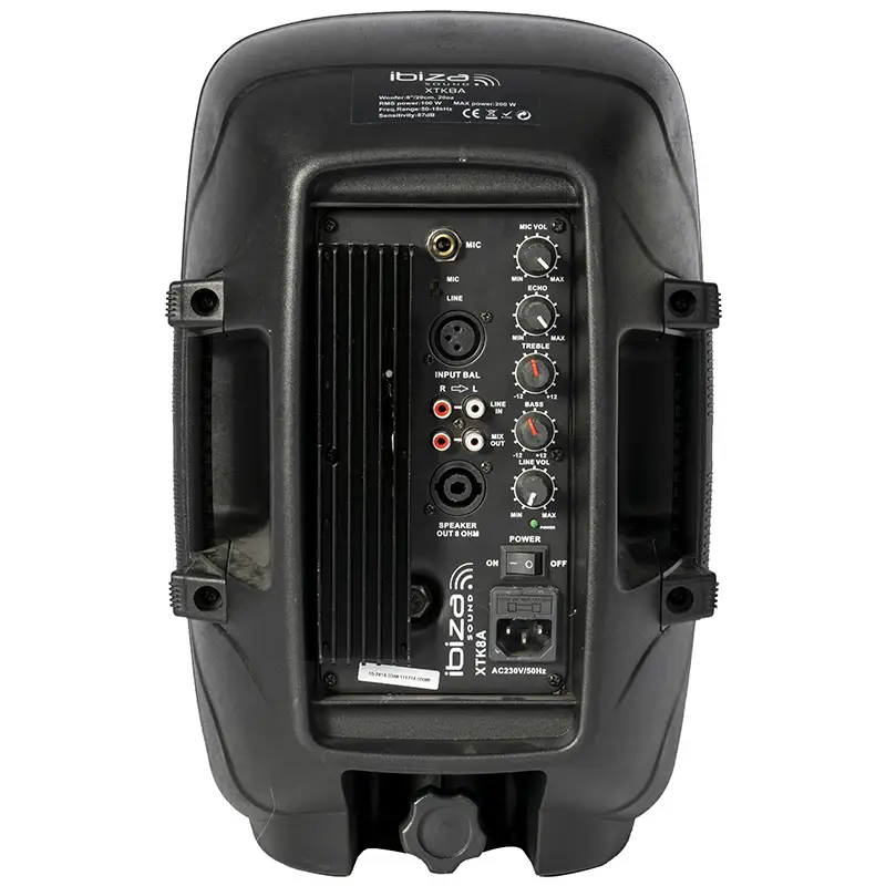 Incinta acustica activa 8"/20cm,  100W RMS,  XTK8A