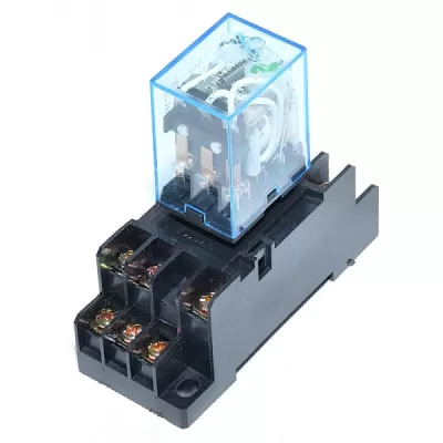 Releu 220v/5a 11pin cu soclu ,montare pe sina din,  pro-5E016 * 47603           