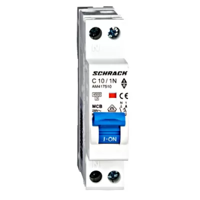 Siguranta Automata Schrack AM17510 C10A,1P+N 4.5kw 1modul * 47156               