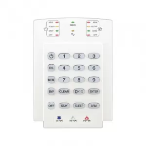 Tastatura sistem se alarma Paradox K10 verticala 2 partitii 10 zone 32486       