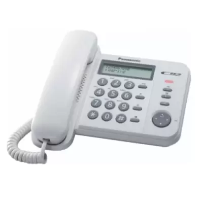 Telefon analogic linie fixa Panasonic KX-TS560FXW alb * 47841                   