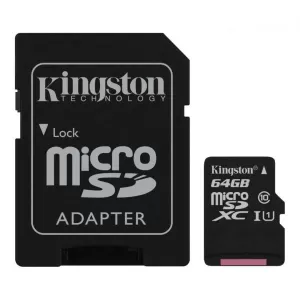 Card MicroSD 64Gb c10 Kingston sdcs2/64gbsp  45506                              