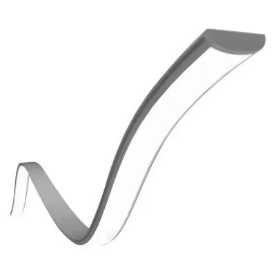 Profil aluminiu banda Led Flexibil 2m 18mm x 6mm SKU-2909 47598                 